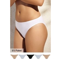 Pierre Cardin Kadın Pamuklu Basic Brief 5li Külot Renkli