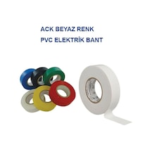 Ack Ay90-00100 Beyaz Pvc Elektrik İzolasyon Bandı