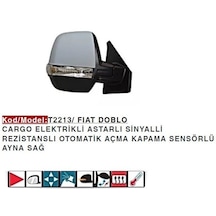 Fiat Doblo Cargo Sağ Dış Dikiz Ayna Astarlı 735497871