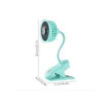 Taşınabilir Mini Klips Bebek Arabası Fanı, Fan Elektrikli Soğutma Hava Sirkülatöründe 360 Derece Dönebilen Klip