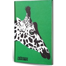 Hayvan Figürlü Dokulu Defter Çizgili Zürafa