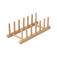 Bambu Tabaklık - Tabak Standı - Tencere Kapağı Düzenleyici Raf Bambu 28 X 13 Kahverengi Cn Diğer