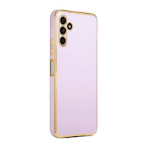 S23 Fe Için Kılıf Olive Plated Galaxy S23 Fe İle Uyumlu Kılıf - Lila Diğer