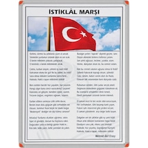 İstiklal Marşı Alüminyum Çerçeveli - 50x70cm