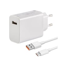 Xiaomi 33 Watt Turbo Hızlı Şarj Aleti Seti Mdy-11-Ez Type-C Kablo