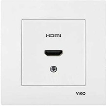 Viko Karre/meridian Hdmı Bağlantısı İçin Konnektör Beyaz Çerçevesiz 90967z68 Viko