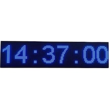 Sanec Çift Taraflı Dış Mekan Renkli Saniyeli Saat - 16x64cm