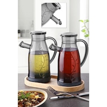 Bayev Olivia Bambu Standlı Yağdanlık Set 2'li - 700 ML