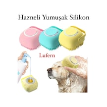 Şampuan Hazneli Silikon Duş Kesesi Kedi Köpek Duş Kesesi Pet Yıkama Kesesi Evcil Hayvan Masaj