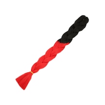 Afrika Örgülük Sentetik Ombreli 100 Gr. / Siyah / Kırmızı - Mydr-462929 Çok Renkli