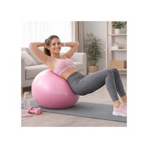 65 Cm Pilates Topu, Pembe, Pompa Dahil