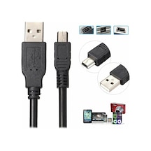 Wozlo 5 Pin Mini Usb Kablo Mp3 Fotoğraf Makinesi Kamera HDD Harddisk Navigasyon Kablosu 30 CM