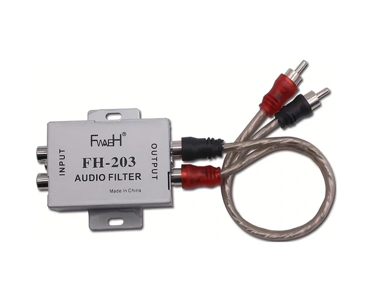 Hightower Car Audio Filter 203, Araç Ses Sistemi Gürültü Önleyici, Amplifikatör Ve Subwoofer İçin 2 Kanallı Rca Izolasyon Filtre