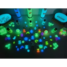 100 Gr Fosfor Tozu Karanlıkta Parlayan Fosfor - Luminous Turkuaz