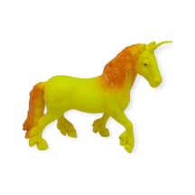 Çiftlik Hayvanları Serisi - Efsanevi Unicorn 12 Cm - Sarı - Turuncu Hayvan Figürü