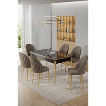 Siyah Mermer - Capppucino Gold Ayak