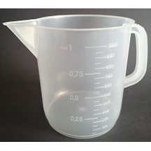 Kartell Plastik Kulplu Beher 1000 ML