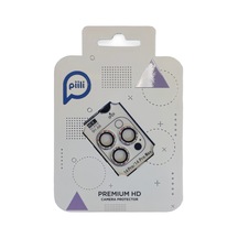 Piili Apple iPhone Uyumlu 14 Pro / 14 Pro Max Hd Kamera Lens Koruyucu - Sarı Çerçeveli