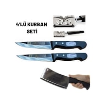 Kaya Sürmene 4'lü Kurban Bıçak Seti - Kurban Seti Kurban Bıçağı -