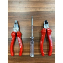 Pense . Yan Keski . Kontrol Kalemi Seti 3 Parça