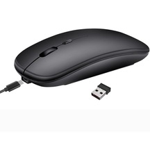 Hxsj M90 2,4 Ghz Ultra İnce Çift Modlu Kablosuz Sessiz Mouse Siyah