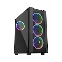 Frisby FC-9320G 600W 80+ Bronze Micro Tower Oyuncu Bilgisayar Kasası Siyah