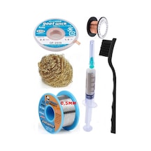 Mechanic/ Lehim 40g 0,5mm Havya Ucu Temizleme Teli Lehim Toplama Cp-2515 Emme Teli 2,5mm Lehimleme Set03