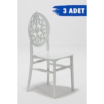 3 Adet Venüs Beyaz Pratik Sandalye / Balkon-bahçe-mutfak