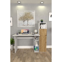 Diamond Dolaplı Çalışma Masası Çam Çam