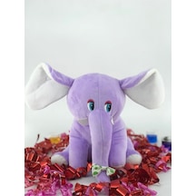 Lila Oyuncak Peluş Fil 25 Cm Lila