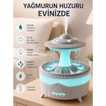 Ufo Yağmur Efektli Hava Nemlendirici 350 Ml Rgb Işıklı Uzaktan Kumandalı - Lisinya
