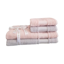 Blossom Best Set Hamam Takımı - Gri Pembe Pembe