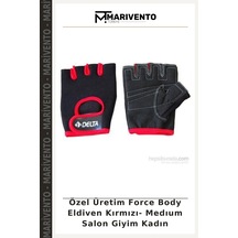 Özel Üretim Force Body Eldiven Kırmızı- Medıum Salon Giyim Kadın