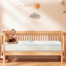 Teksnil Home %100 Pamuk Sıvı Geçirmez Bebek Yatak Koruyucu Alez Beşik Kreş Yatak Alezi Full Kenar Çarşaf 80 x 130