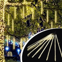 Bay 10'lu 45 Cm Plastik Meteor Led Usb 2m Kablo Sarı Renk Ağaç Işığı Renk Değiştiren Asmalı Dekoratif Bah Diğer