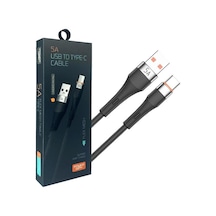 Powerway Hc05 Örgülü 5 Amper Usb To Type- C 1 Metre Şarj Data Kablosu