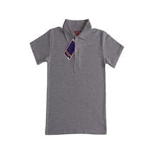 Angelos Girls Kız Çocuk Okul Tarz %100 Pamuk T-shirt -5-17 Yaş Ag006 Gri