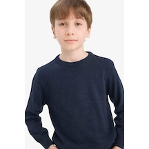 Defacto Erkek Çocuk Bisiklet Yaka Triko Kazak A4992a825wnnv168 Lacivert