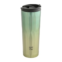 2 Adet Hometime Diamond Termos Bardak 500ml Gold Yeşil Çok Renkli