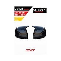 Citroën Berlingo 2012+ Batman & Yarasa Ayna Kapağı Parlak Piano Black Sport
