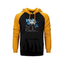 Born Of Osiris The Eternal Reign Sarı Renk Reglan Kol Kapşonlu Sweatshirt Sarı
