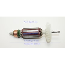 Bosch Uyumlu Tipi Gws 750-100 Endüvi Rotor Kollektör