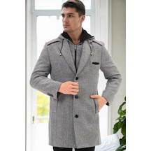 Dewberry Plt8371 Dewbrry Erkek Palto-diagonal Siyah-gri-2 Diagonal Siyah-gri-2