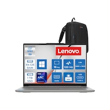 Lenovo IdeaPad Slim 5 16IMH10 83V70057TRH23 Ultra 9 185H 64 GB 1 TB SSD 16" W11H Dizüstü Bilgisayar + Zetta Çanta