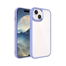 Apple Uyumlu iPhone 15 Krom Kılıf-lila Lila Lila