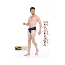 Çift Kaplan Erkek Süprem Lacivert Slip 3'lü Ekonomik Paket 741 Lacivert