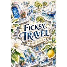 Akdeniz Sticker Seti - 40 Adet Travel Gezgin Seyahat Etiket Çıkartma Diğer