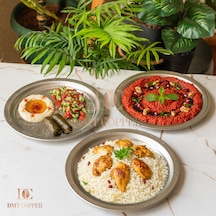20 Cm Servis Sunum Tepsisi 9 Adet 430 Kalite Krom Çelik Fırına Uygun, Kararma Yapmaz, Meze Kebap Kahve Sunumluk Gri