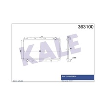 KALE OTO Radyatör 363100 Radyatör Primera Wp11 P11 Al Pl Brz 360X698X16