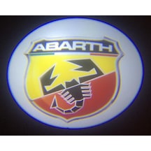 Abarth Pilli Yapıştırmalı Kapı Altı Led Hayalet Logo 2 Adet